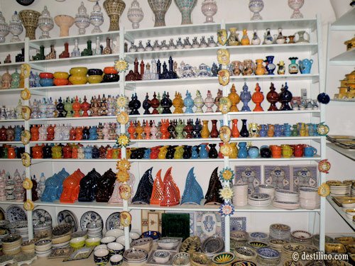 Visite de l'île de Djerba. Guellela et ses poteries
