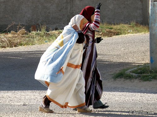 Visite de l'île de Djerba. Habitants de Guellela