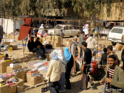 Visite de la ville de Medenine. Marché publique