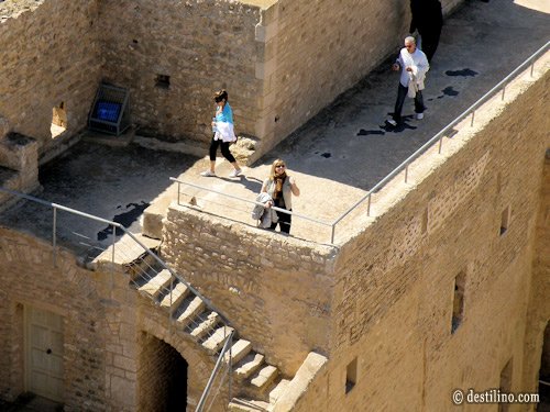 Ribat de Monastir. Lily au pied de la tour