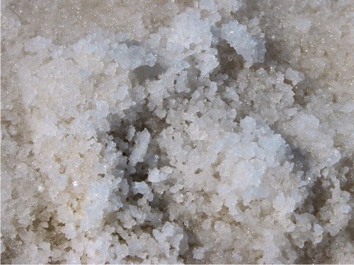 Le sel de ce lac assèché
