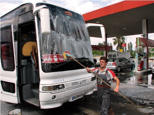 Service de lavage lors de nos arrêts